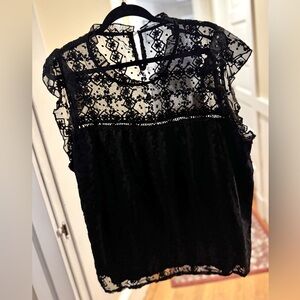 Elegant Black Lace Blouse